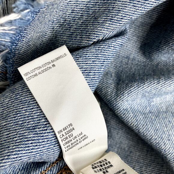 We The Free Distressed Denim Jean Skirt - 30 - Picture 9 of 11